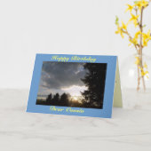 Herzlichen Glückwunsch zum Geburtstag, lieber Cous Karte (Gelbe Blume)