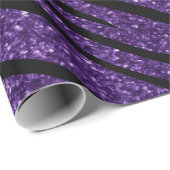 Herzlichen Glückwunsch zum Geburtstag lila Glitzer Geschenkpapier (Rolleneckpunkt)