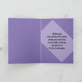 Herzlichen Glückwunsch zum Geburtstag, lila 🎾 Ten Karte (Innenseite)