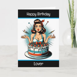 Herzlichen Glückwunsch zum Geburtstag Lover, Gebur Karte