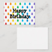 Herzlichen Glückwunsch zum Geburtstag, lustiger me Mitteilungskarte (Vorne/Hinten)