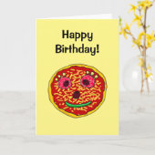 Herzlichen Glückwunsch zum Geburtstag! (lustiges P Karte (Gelbe Blume)