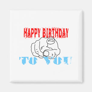 Herzlichen Glückwunsch zum Geburtstag! Magnet