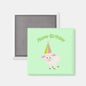 Herzlichen Glückwunsch zum Geburtstag Magnet (Vorderseite/Rückseite)