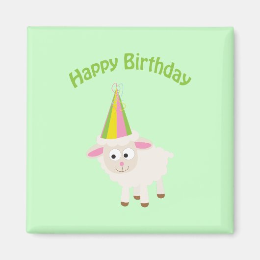 Herzlichen Glückwunsch zum Geburtstag Magnet (Vorne)