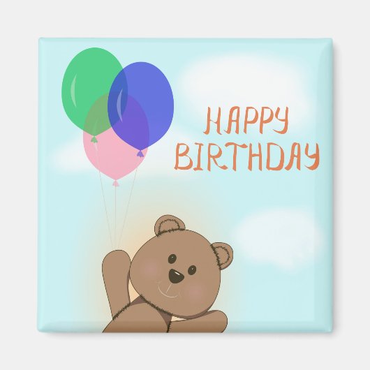 Herzlichen Glückwunsch zum Geburtstag Magnet (Vorne)