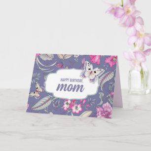 Herzlichen Glückwunsch zum Geburtstag, Mama. Blume Karte