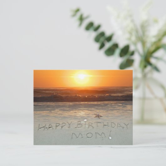 Herzlichen Glückwunsch zum Geburtstag, Mama! Postkarte (Stehend Vorderseite)