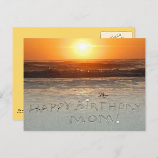 Herzlichen Glückwunsch zum Geburtstag, Mama! Postkarte (Vorne/Hinten)