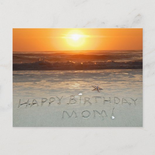 Herzlichen Glückwunsch zum Geburtstag, Mama! Postkarte (Vorderseite)