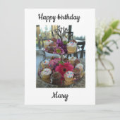 Herzlichen Glückwunsch zum Geburtstag Mary Karte (Stehend Vorderseite)