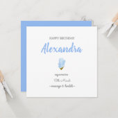 Herzlichen Glückwunsch zum Geburtstag März Geburts Karte (Vorderseite/Rückseite Beispiel)