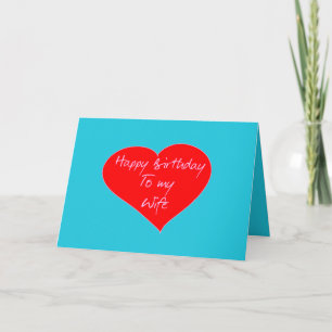 Herzlichen Glückwunsch zum Geburtstag meiner Ehefr Karte