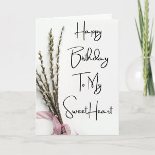 Herzlichen Glückwunsch zum Geburtstag meiner Freun Feiertagskarte