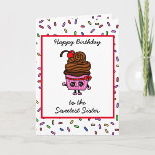 Herzlichen Glückwunsch zum Geburtstag meiner Schwe Karte