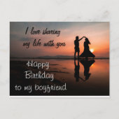 Herzlichen Glückwunsch zum Geburtstag meines Freun Postkarte (Vorderseite)