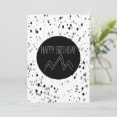 Herzlichen Glückwunsch zum Geburtstag Minimalistis Karte (Stehend Vorderseite)