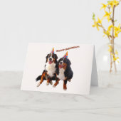 Herzlichen Glückwunsch zum Geburtstag mit bernese Karte (Gelbe Blume)