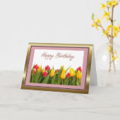 Herzlichen Glückwunsch zum Geburtstag mit Blume Karte (Gelbe Blume)
