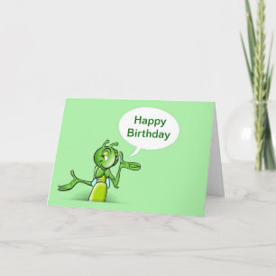 Herzlichen Glückwunsch zum Geburtstag mit Cricket- Karte