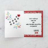 Herzlichen Glückwunsch zum Geburtstag mit Dackel H Karte (Innenseite)