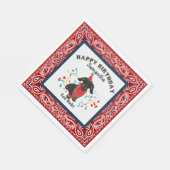 Herzlichen Glückwunsch zum Geburtstag mit Dackel H Serviette (Ecke)