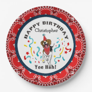 Herzlichen Glückwunsch zum Geburtstag mit Ihrem B Pappteller