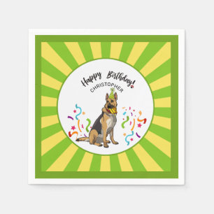 Herzlichen Glückwunsch zum Geburtstag mit Ihrem de Serviette