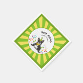 Herzlichen Glückwunsch zum Geburtstag mit Ihrem fr Serviette (Ecke)