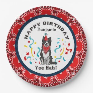 Herzlichen Glückwunsch zum Geburtstag mit Ihrer B Pappteller