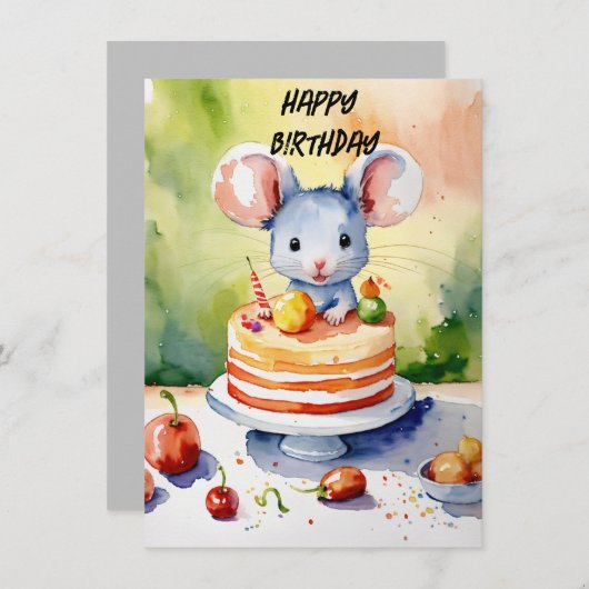 Herzlichen Glückwunsch zum Geburtstag mit kleiner (Vorne/Hinten)