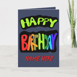 Herzlichen Glückwunsch zum Geburtstag mit Personal Karte