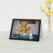 Herzlichen Glückwunsch zum Geburtstag mit Puppenth Karte (Gelbe Blume)