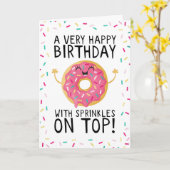 Herzlichen Glückwunsch zum Geburtstag mit Sprinkle Karte (Gelbe Blume)