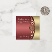 Herzlichen Glückwunsch zum Geburtstag Mitteilungskarte (Vorderseite/Rückseite Beispiel)