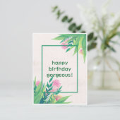 Herzlichen Glückwunsch zum Geburtstag moderne wund Postkarte (Stehend Vorderseite)