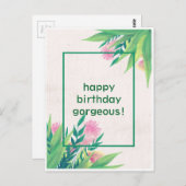 Herzlichen Glückwunsch zum Geburtstag moderne wund Postkarte (Vorne/Hinten)