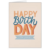 Herzlichen Glückwunsch zum Geburtstag. Moderner Fr (Vorne)