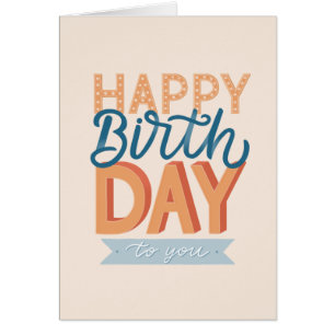 Herzlichen Glückwunsch zum Geburtstag. Moderner Fr