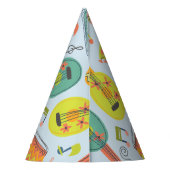 Herzlichen Glückwunsch zum Geburtstag.Musikinstrum Partyhütchen (Rückseite)