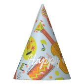 Herzlichen Glückwunsch zum Geburtstag.Musikinstrum Partyhütchen (Links)