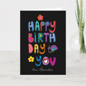 Herzlichen Glückwunsch zum Geburtstag nach Ihren V Karte (Vorderseite)