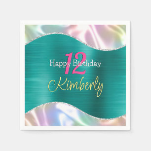 Herzlichen Glückwunsch zum Geburtstag, Namensalter Serviette