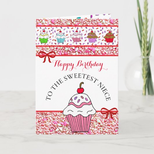 Herzlichen Glückwunsch zum Geburtstag, Niece, wüns Karte (Vorderseite)