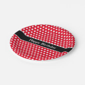 Herzlichen Glückwunsch zum Geburtstag Niedlich Pol Pappteller (Schrägansicht)