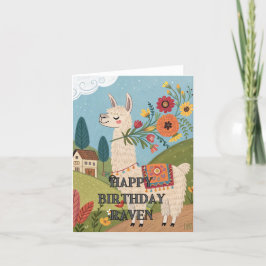 Herzlichen Glückwunsch zum Geburtstag niedliche Al Dankeskarte