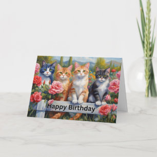 Herzlichen Glückwunsch zum Geburtstag Niedliche Ka Karte