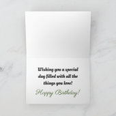 Herzlichen Glückwunsch zum Geburtstag! - Niedliche Karte (Innenseite)