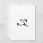 Herzlichen Glückwunsch zum Geburtstag. Niedlicher  (Rückseite)