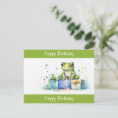 Herzlichen Glückwunsch zum Geburtstag Niedlicher G Postkarte (Stehend Vorderseite)